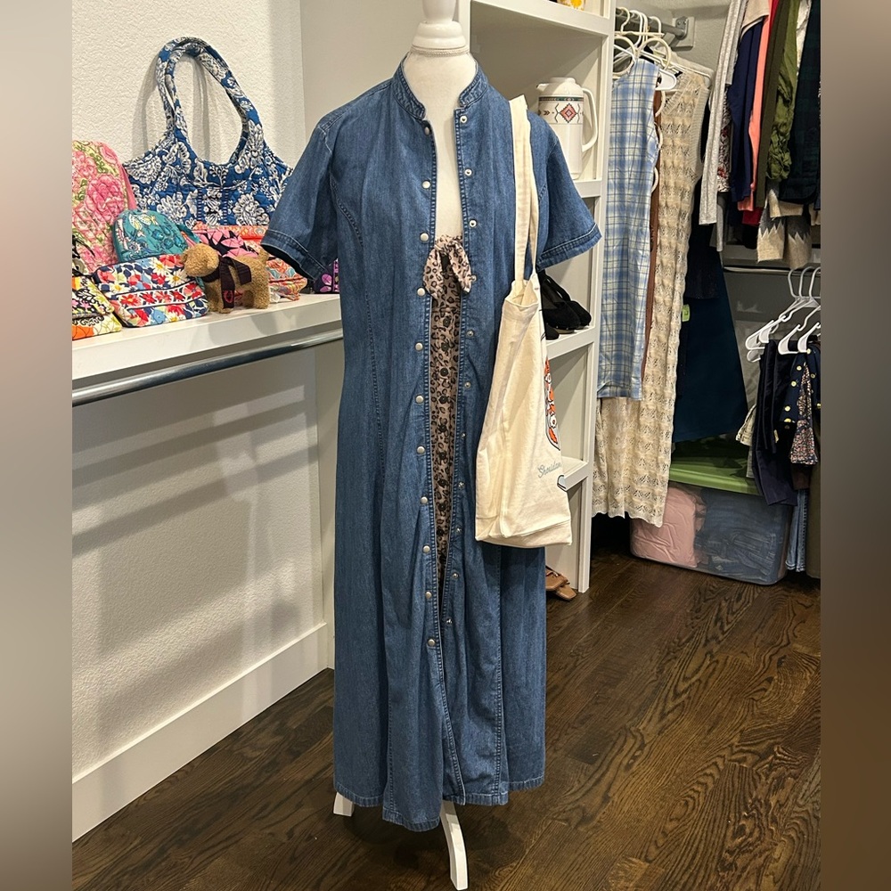 Vintage 90’s Pendleton Denim Maxi Dress - Picture 4 of 14
